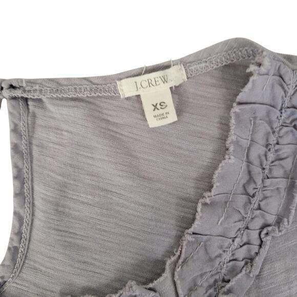 J. Crew Ruffle Front Tank Top Size XS - Picture 3 of 8